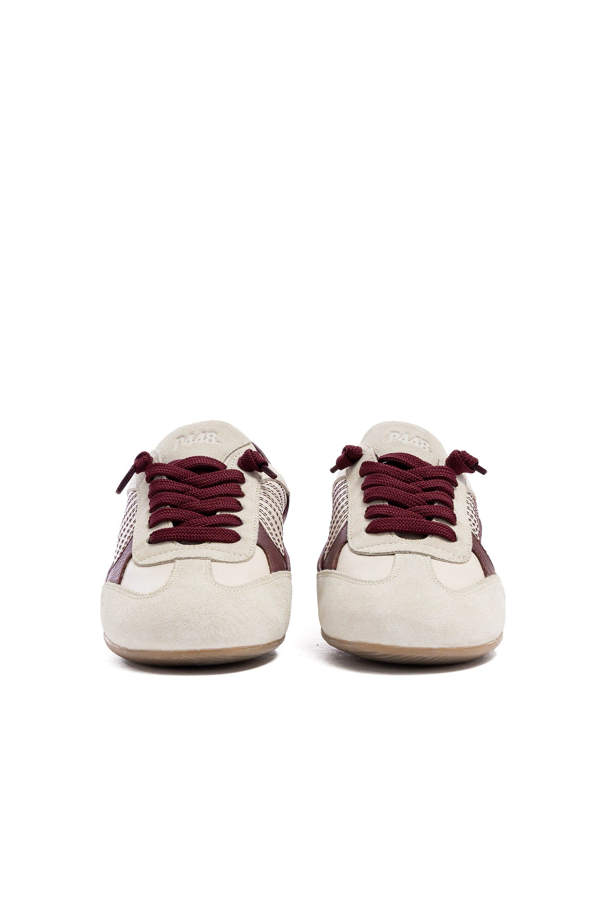 P448 Lisbon Bore Sneaker, Alternate, color, Cream Maroon