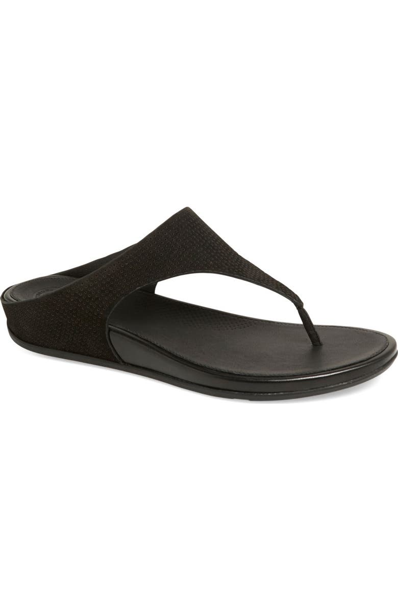 FitFlop <sup>™</sup> 'Banda SupercomFF<sup>™</sup> Cushioned' Perforated Sandal, Main, color,