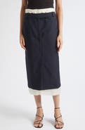 Róhe Boxer Detailed Virgin Wool & Mohair Pencil Skirt