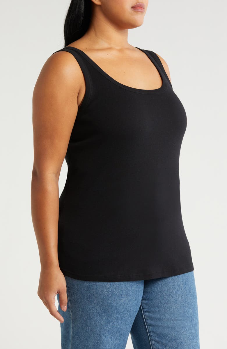 Caslon<sup>®</sup> Melody Rib Tank Top, Alternate, color, 