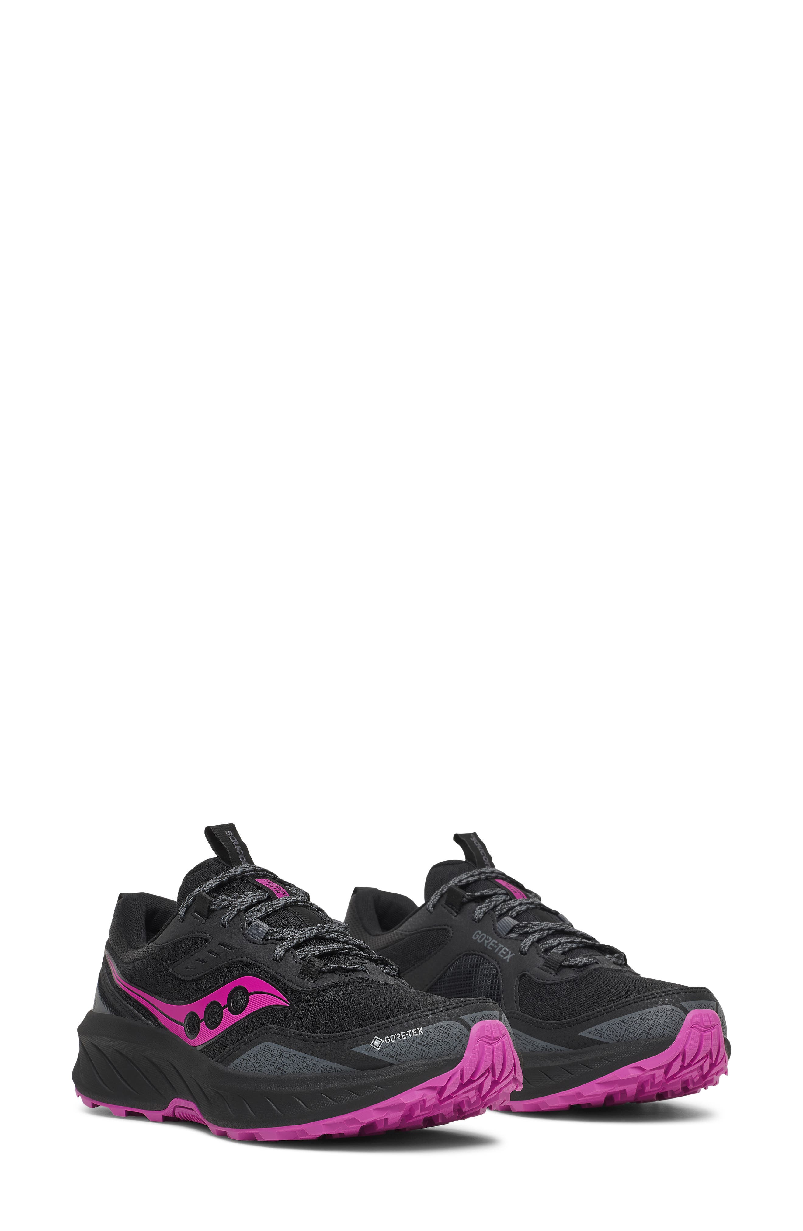 Excursion TR18 Gore-Tex Waterproof Trail Running Shoe, Main, color, BLACK/ MULBERRY