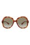57mm Oval Fashion Sunglasses