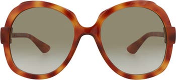 57mm Oval Fashion Sunglasses