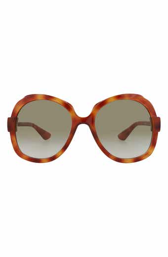 57mm Oval Fashion Sunglasses