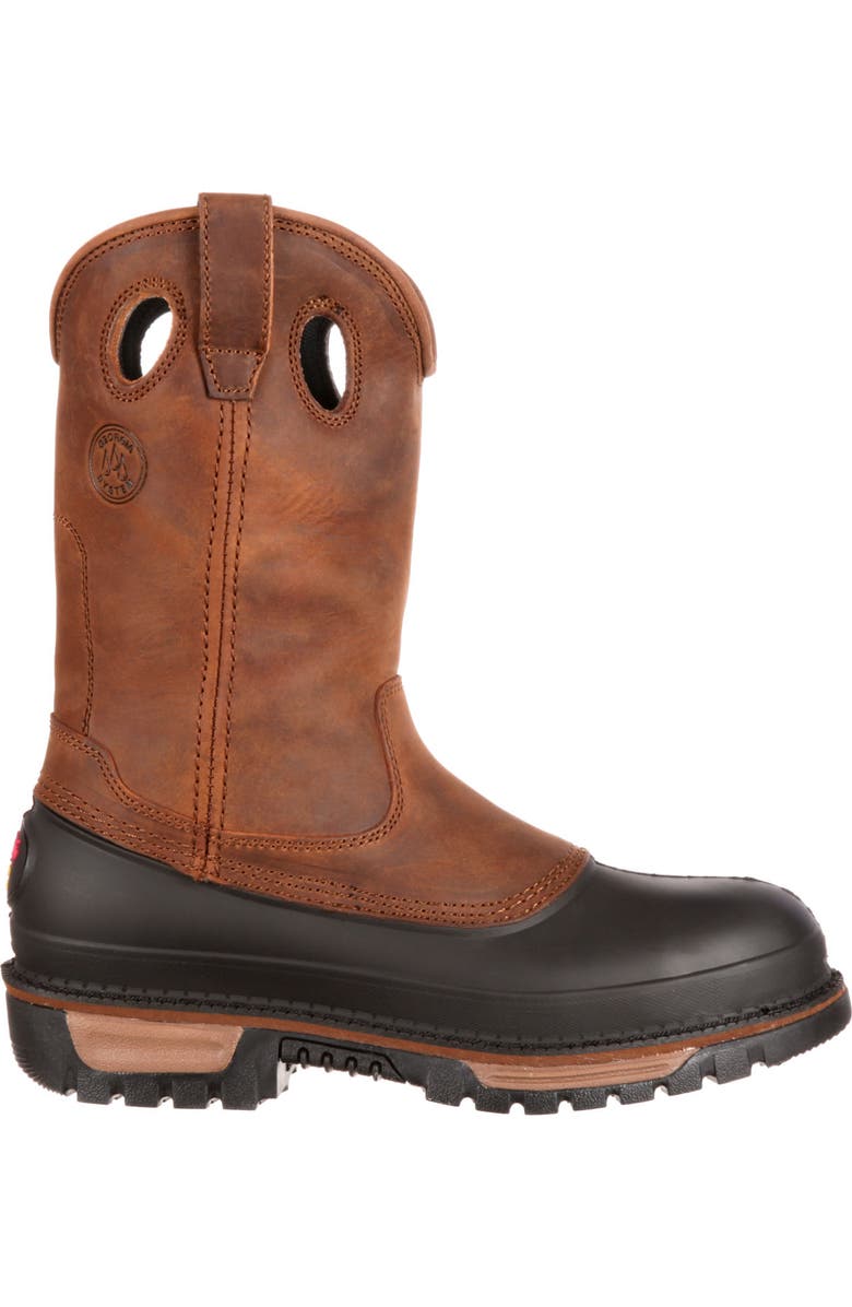 Georgia Boot Steel Toe Wellington, Main, color, Brown