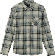 O'Neill Kids' Redmond Plaid Flannel Button-Up Shirt