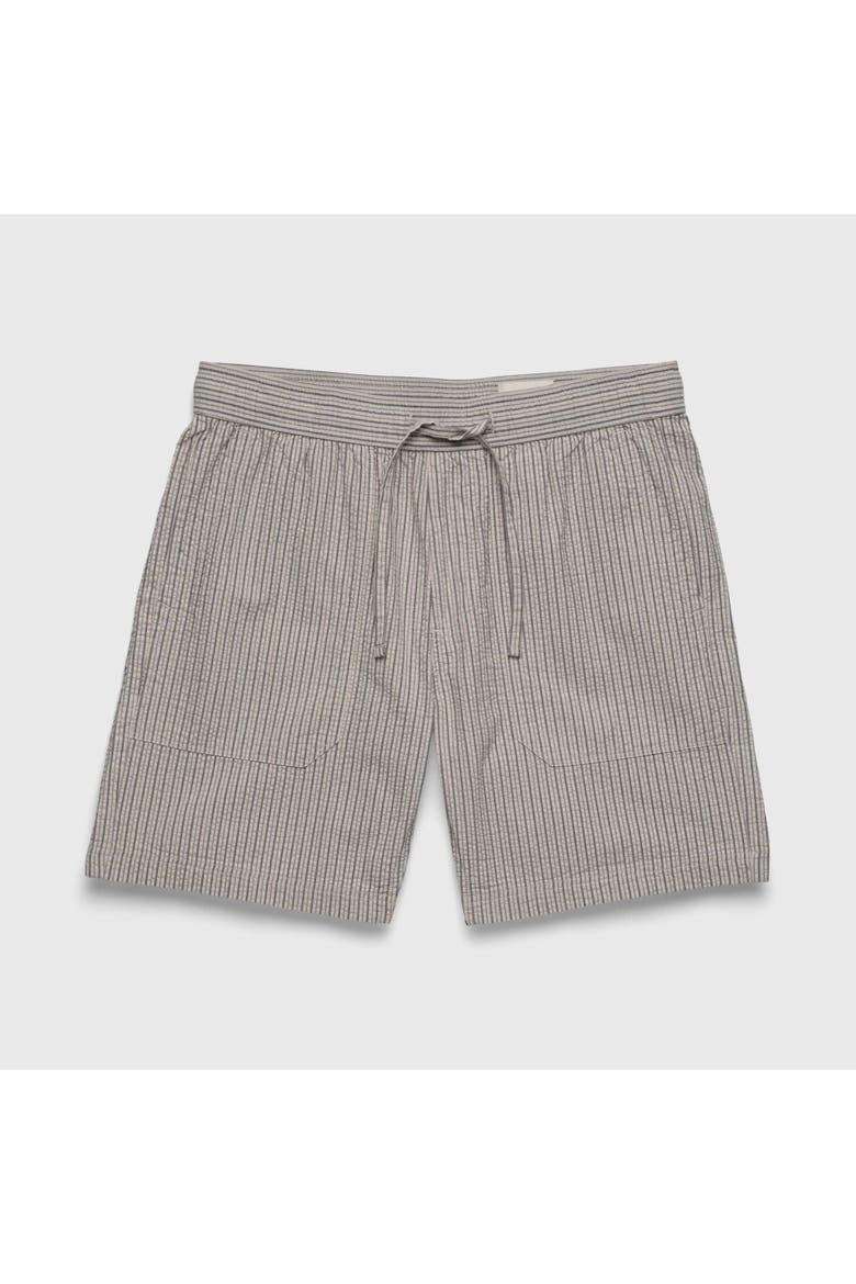 Tyler Crinkle Stripe Drawstring Short, Main, color, chinchilla