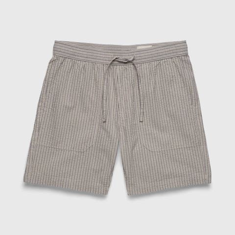 Tyler Crinkle Stripe Drawstring Short