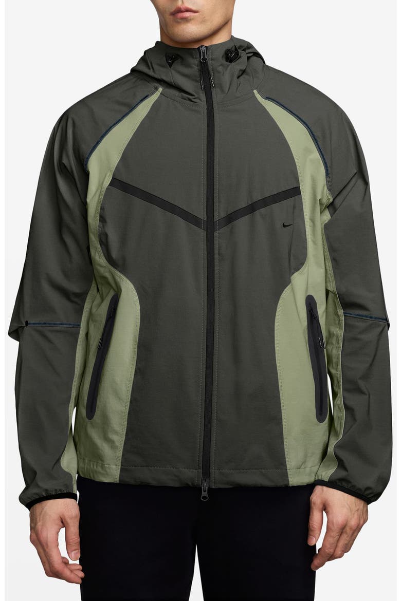 Tech Dri-FIT Woven Oversize Hooded Stretch Nylon Zip Jacket (Men