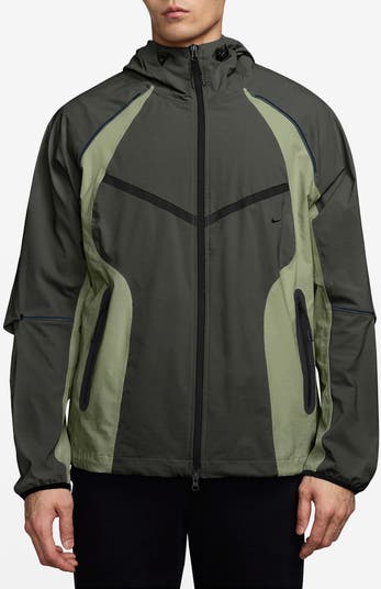 Nike Tech Dri-FIT Woven Oversize Hooded Stretch Nylon Zip Jacket