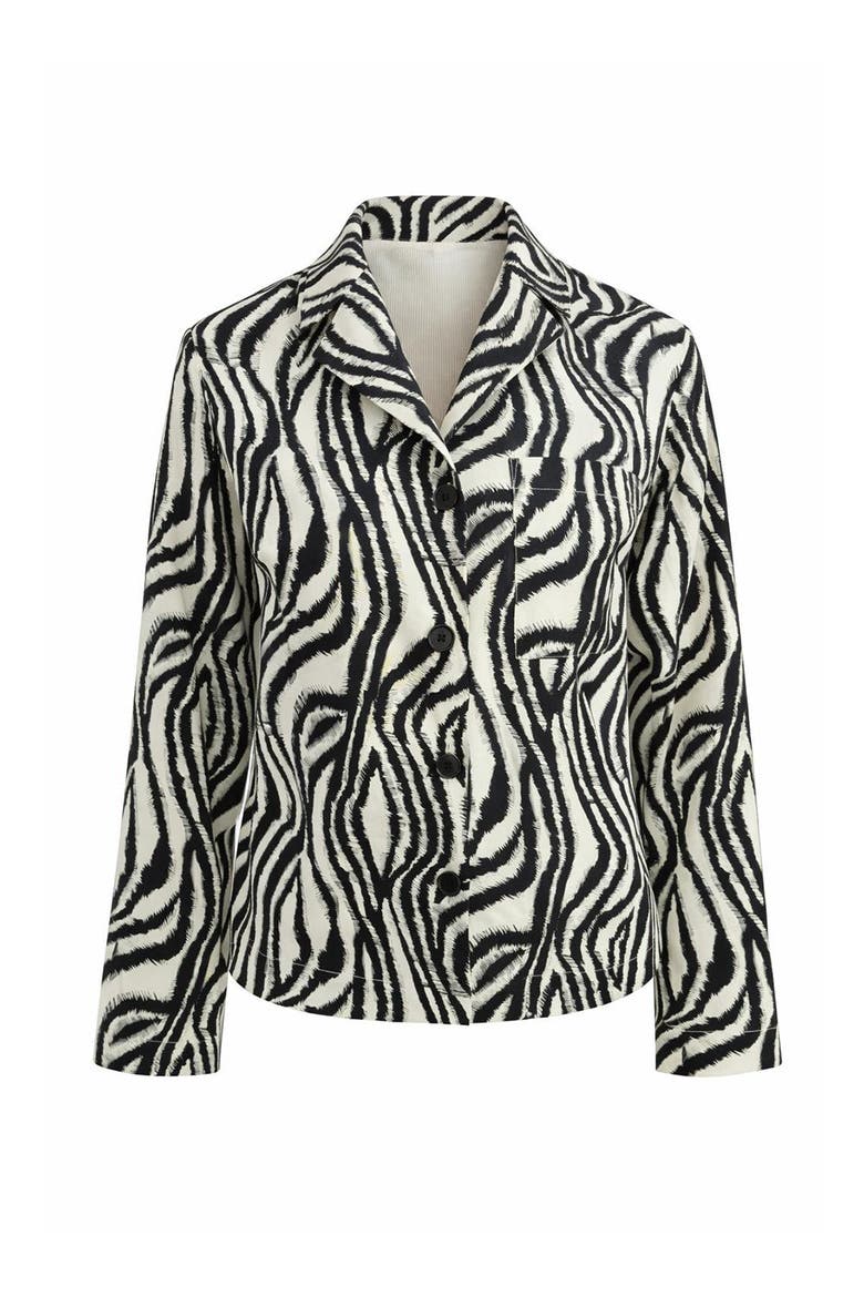 Adelaide Zebra Print Long Sleeve Shirt, Alternate, color, MULTI COLOR