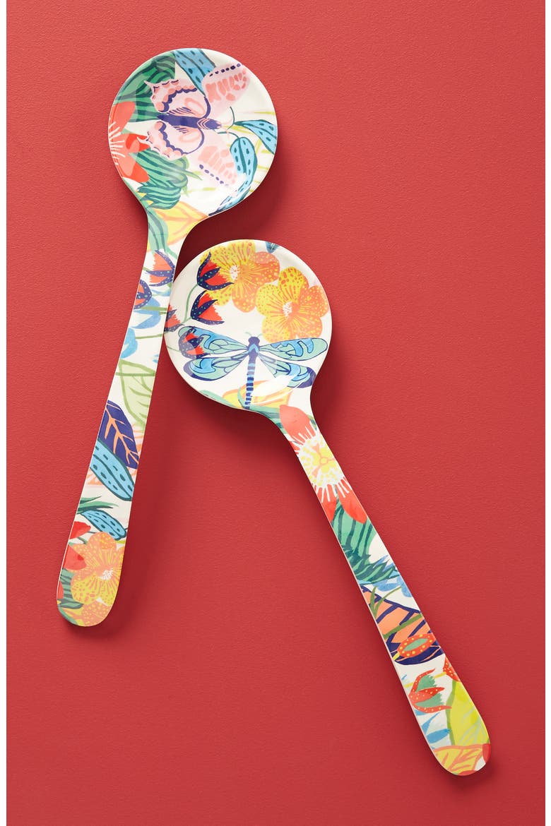Anthropologie Tropical Melamine Serving Set, Main, color, MULTI