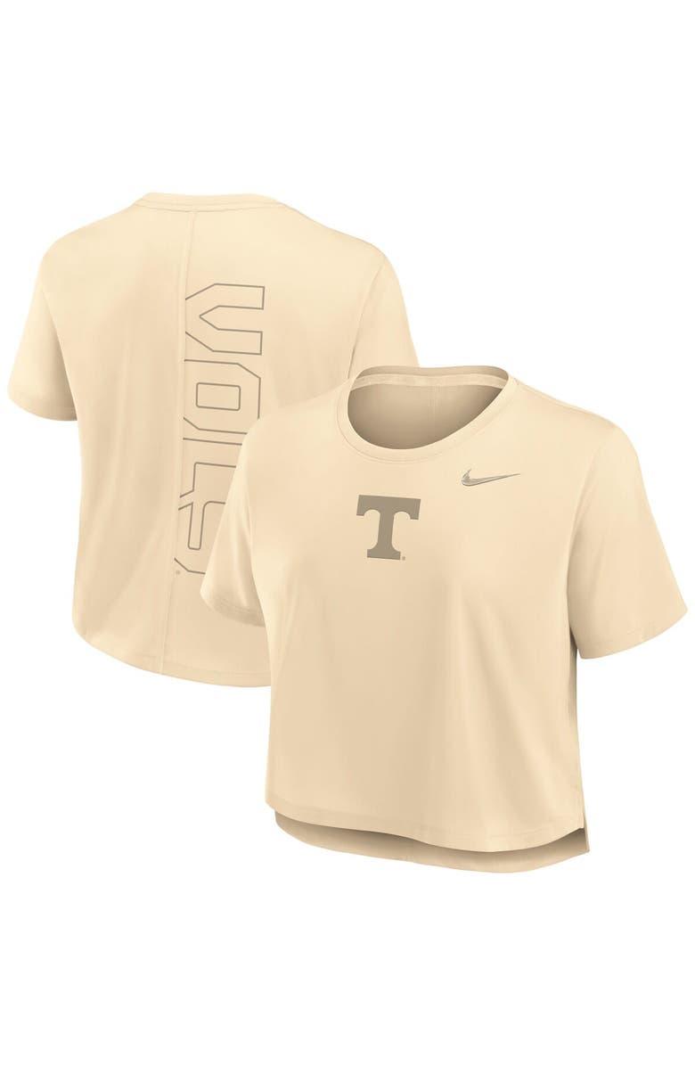 Nike Women's Nike Tan Tennessee Volunteers Performance Cropped T-Shirt, Main, color, Tan