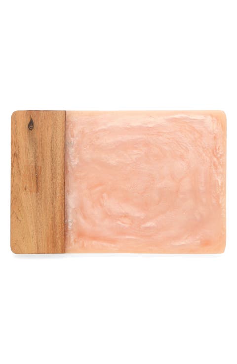 Ivory Resin & Wood Cheese Board