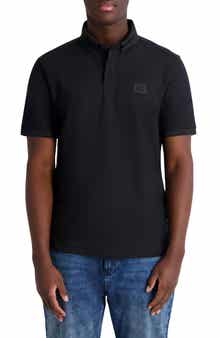 KARL LAGERFELD PARIS Short Sleeve Knit Polo