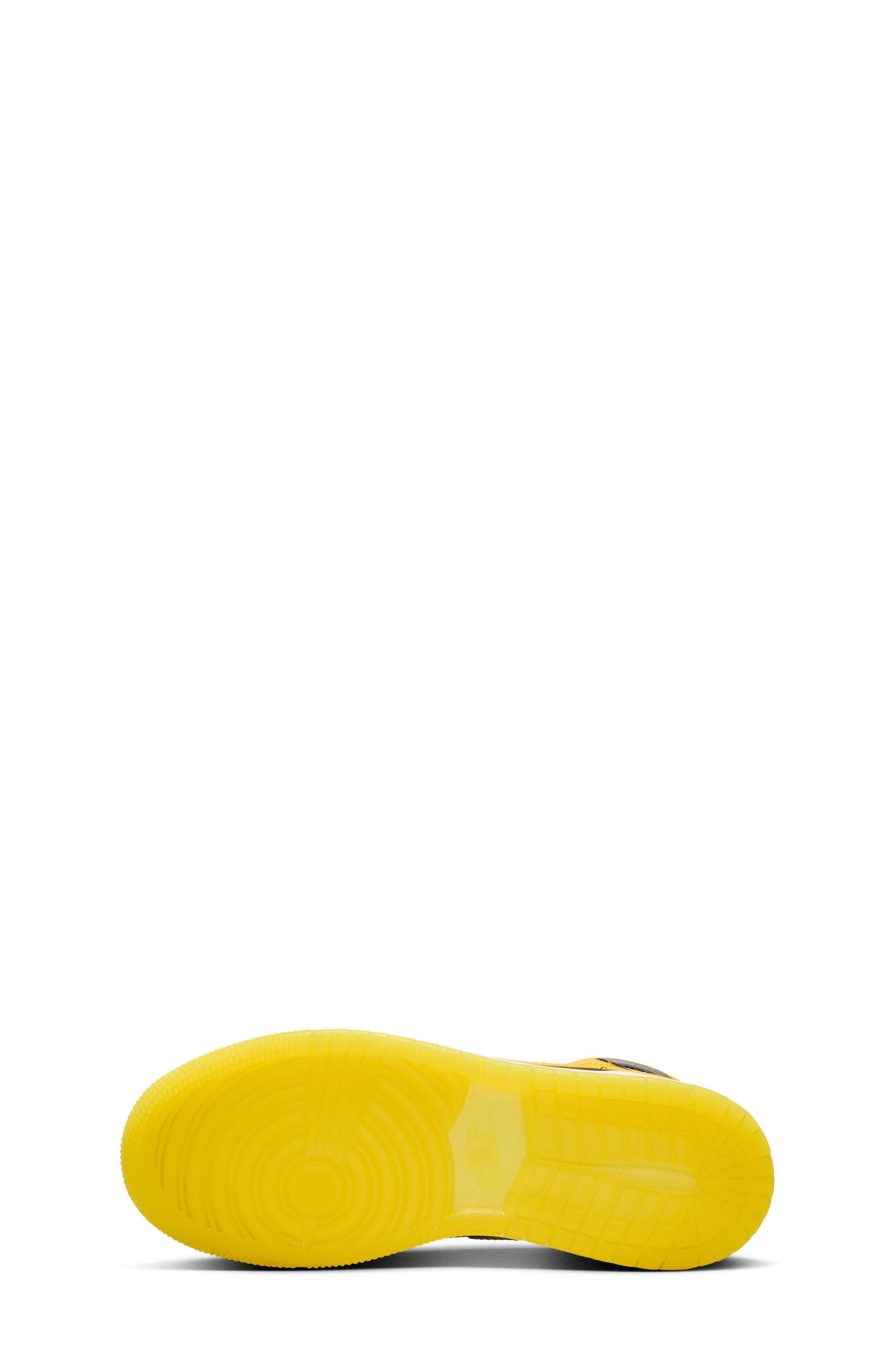 Nike Kids
 Air Jordan 1 Sneaker, Alternate, color, Black/White/Varsity Maize