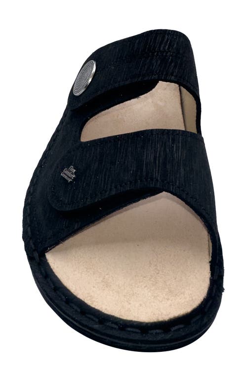 Finn Comfort Sansibar Slide Sandal In Black Astor