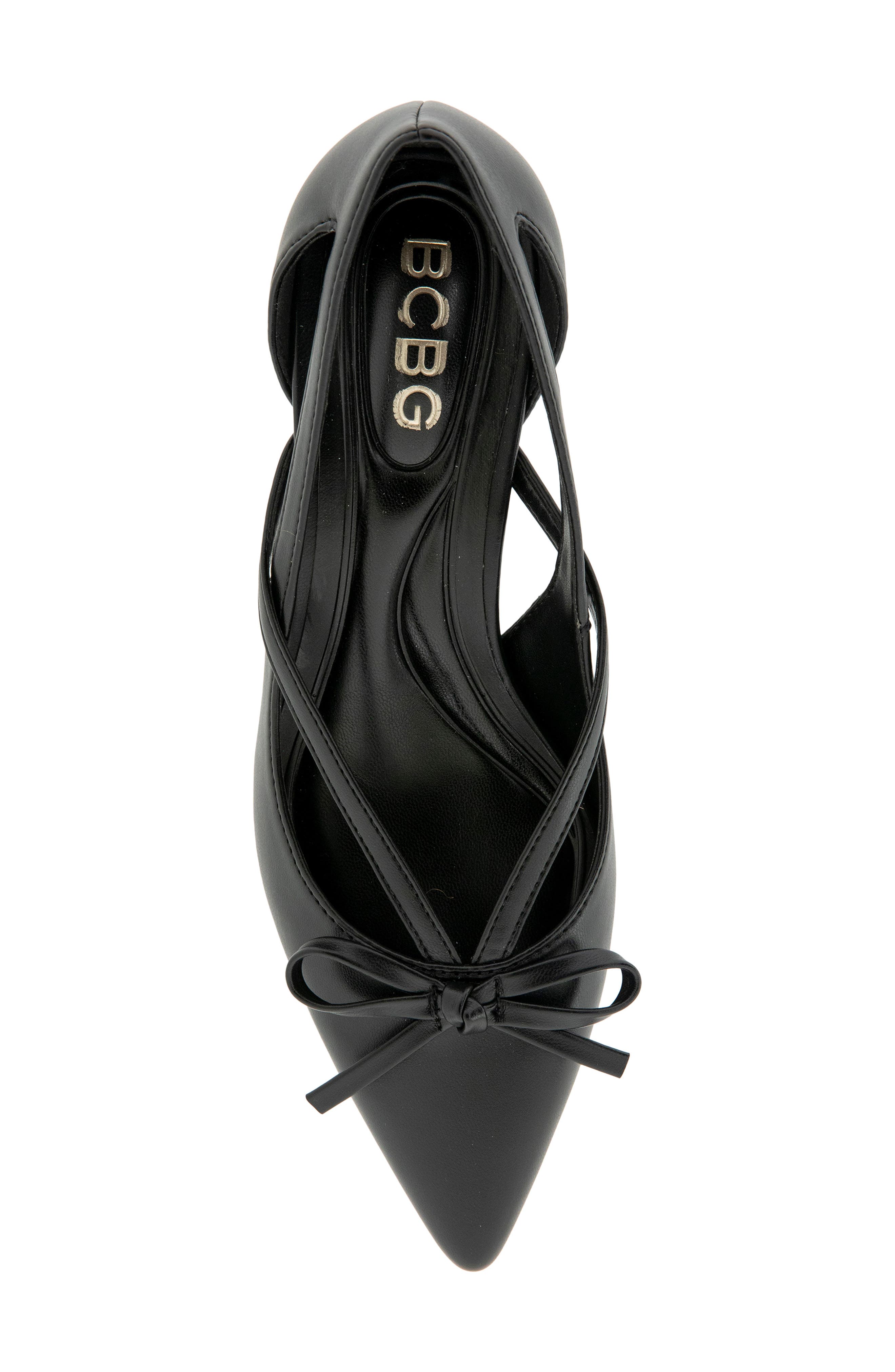 Dawny Faux Leather Pump, Alternate, color, BLACK