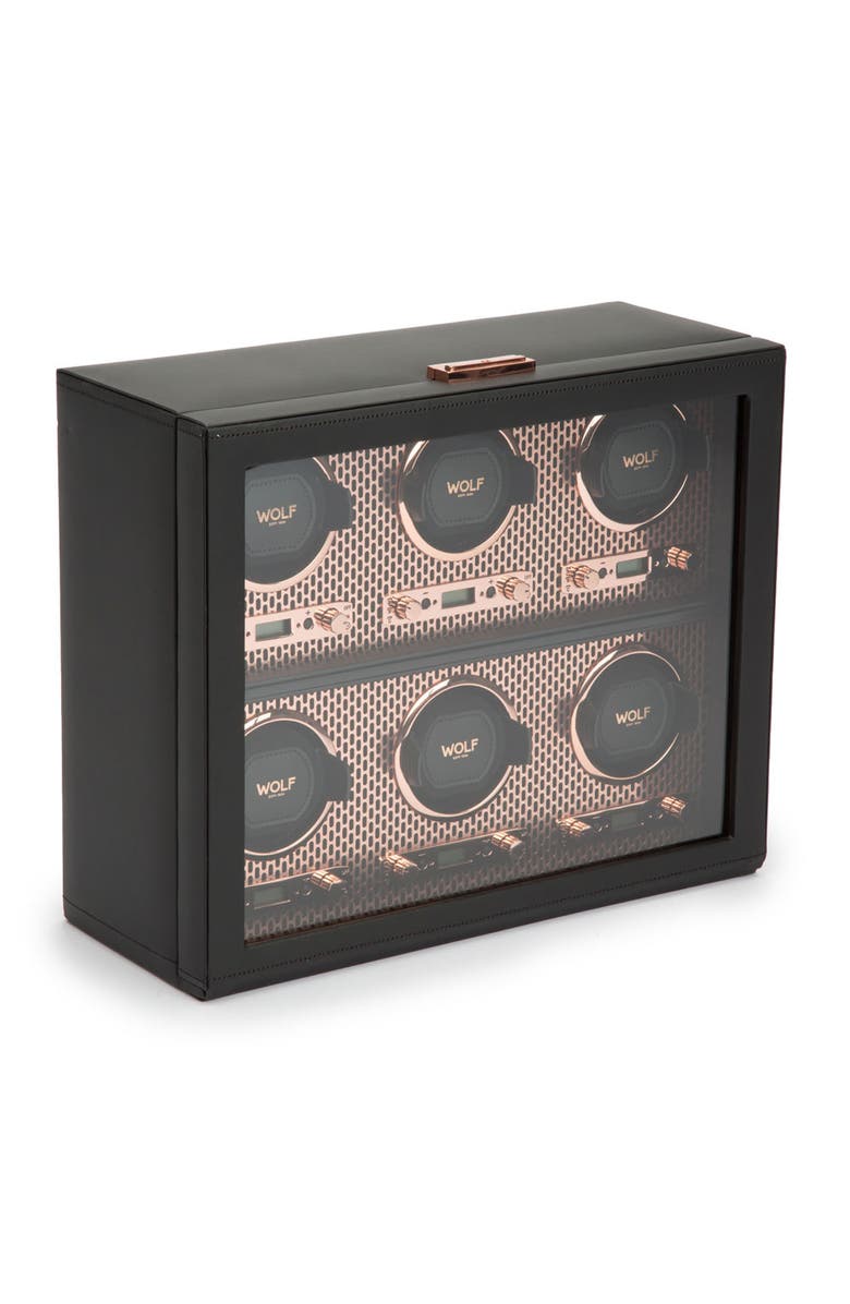 WOLF Axis 6 Piece Watch Winder, Alternate, color, Copper