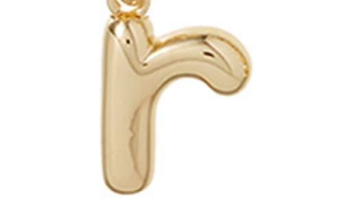 Roxanne Assoulin The Puffy Initial Pendant Necklace In Gold R