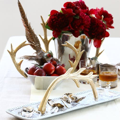 Lunares Staghorn Champagne Cooler In Metallic
