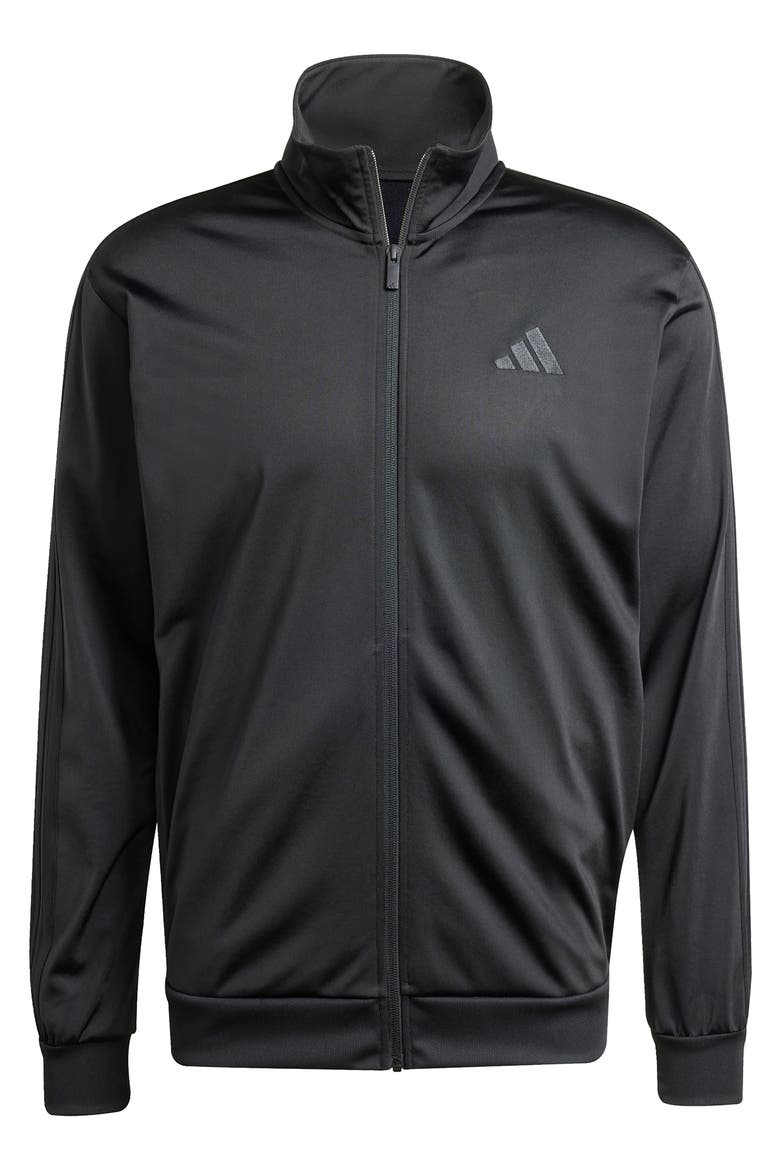 Essentials Warm-Up 3-Stripes Track Jacket, Alternate, color, BLACK/BLAC