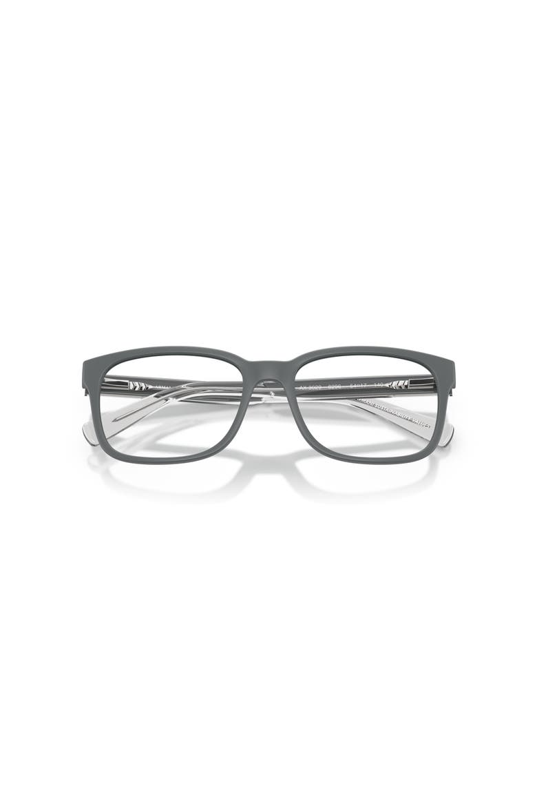 54mm Square optical glasses, Alternate, color, Grey
