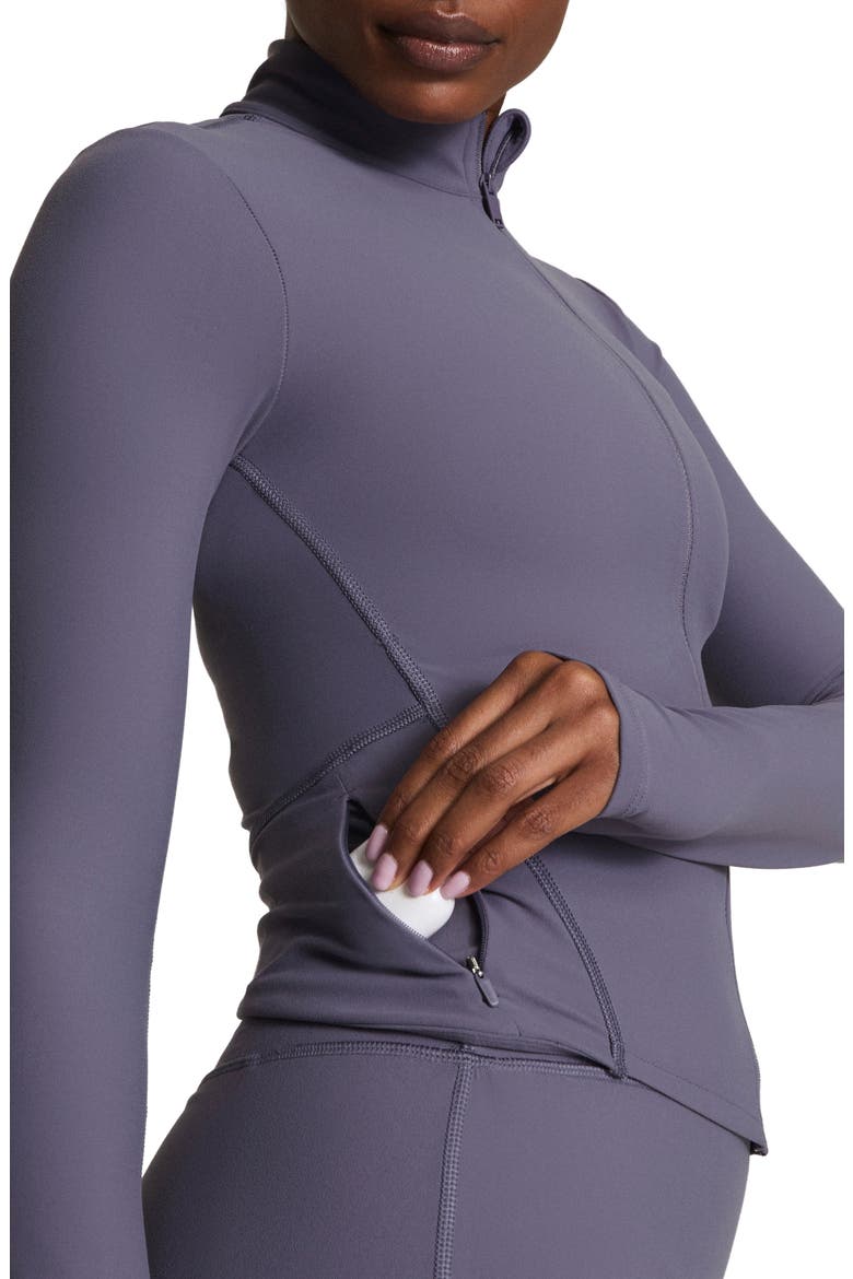 SPANXsmooth™ OnForm Full Zip Jacket, Alternate, color, ORCHID ASH