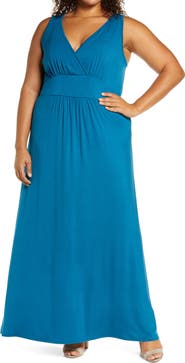 Loveappella Surplice Maxi Dress
