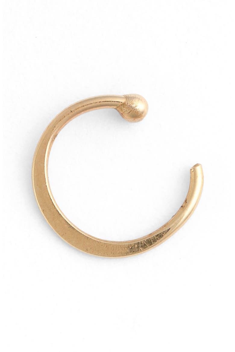 Gold Hug Hoop Earrings, Main, color, YELLOW GOLD