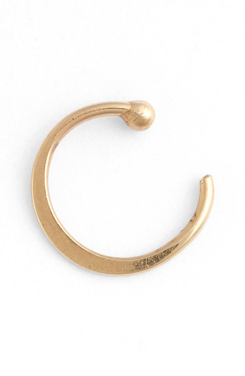 Melissa Joy Manning Gold Hug Hoop Earrings, Main, color, 