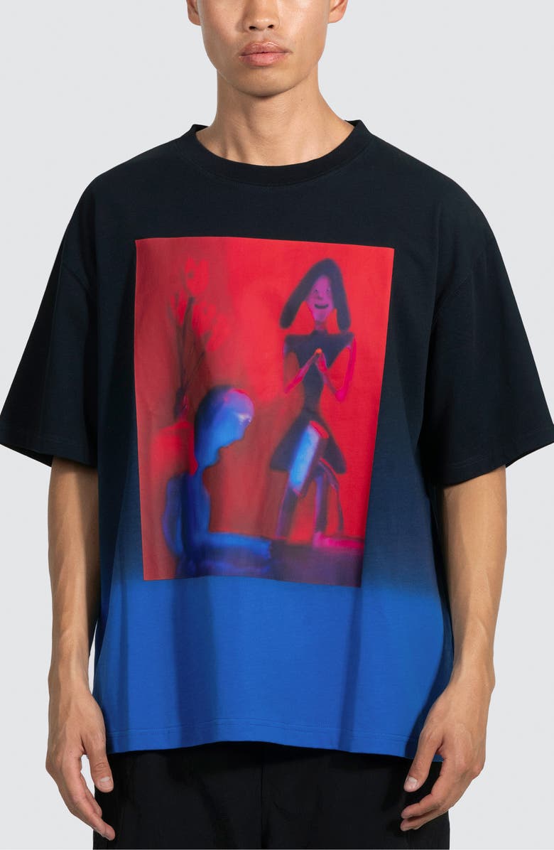 PLEASURES Ombré Cotton Graphic T-Shirt, Main, color, 