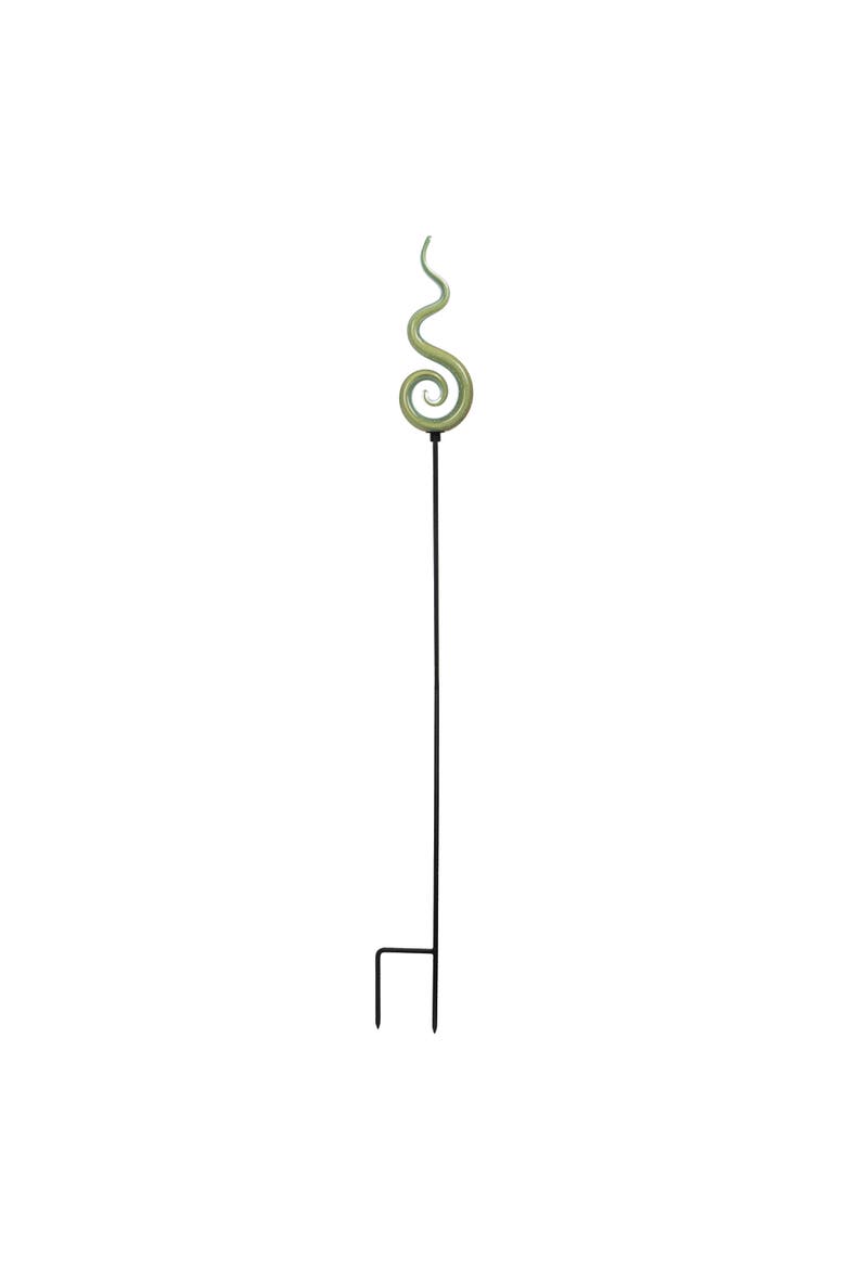 Swirl Green Decorative Garden Stake, Main, color, Green