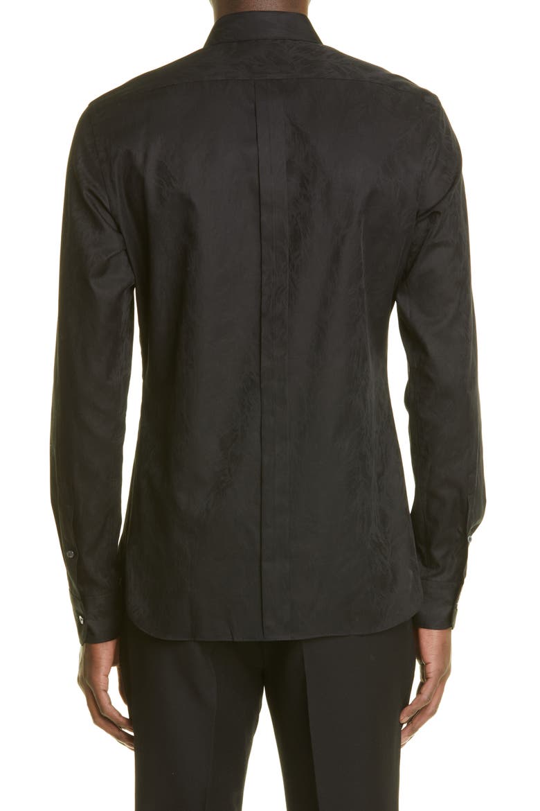 Slim Fit City Button-Up Shirt, Alternate, color, BLACK