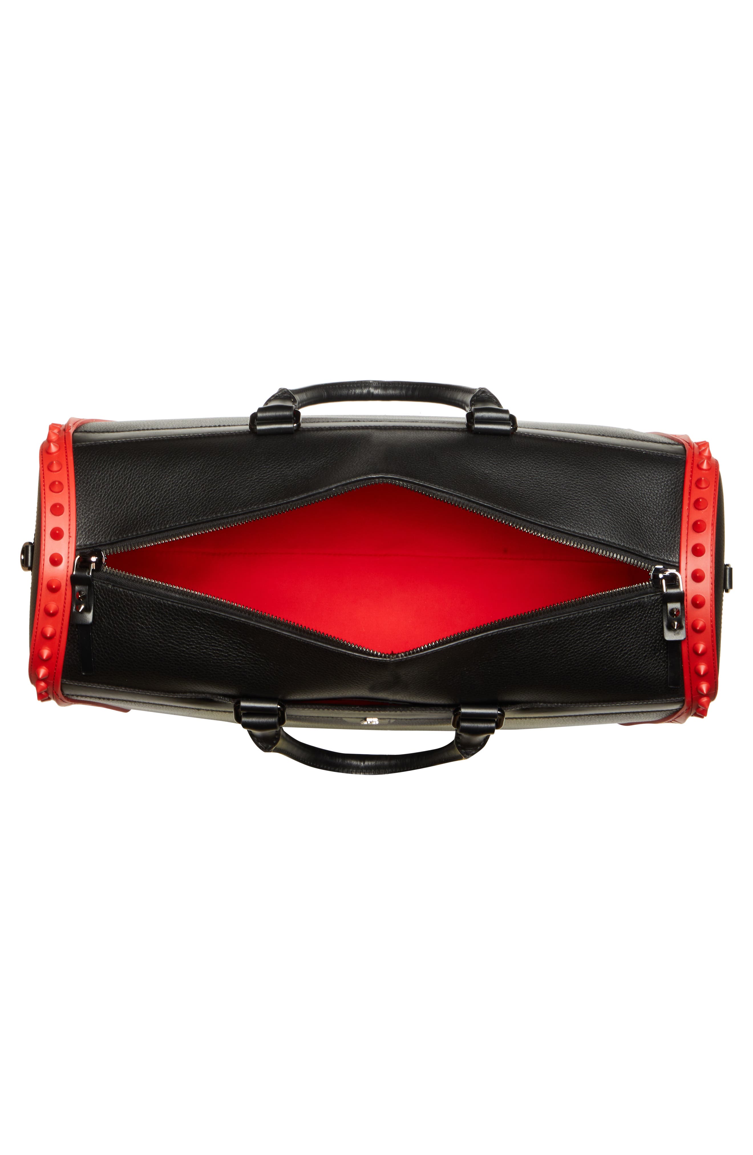 Christian Louboutin Medium Sneakender Leather Duffle Bag, Alternate, color, 