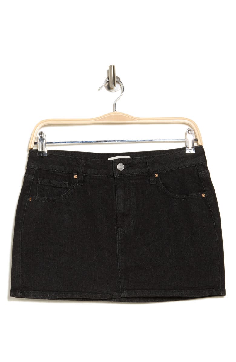 PacSun Low Rise Denim Miniskirt, Alternate, color, 