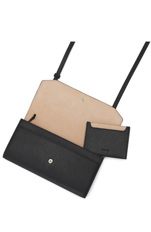 Oryany Mandy Leather Crossbody Wallet In Black