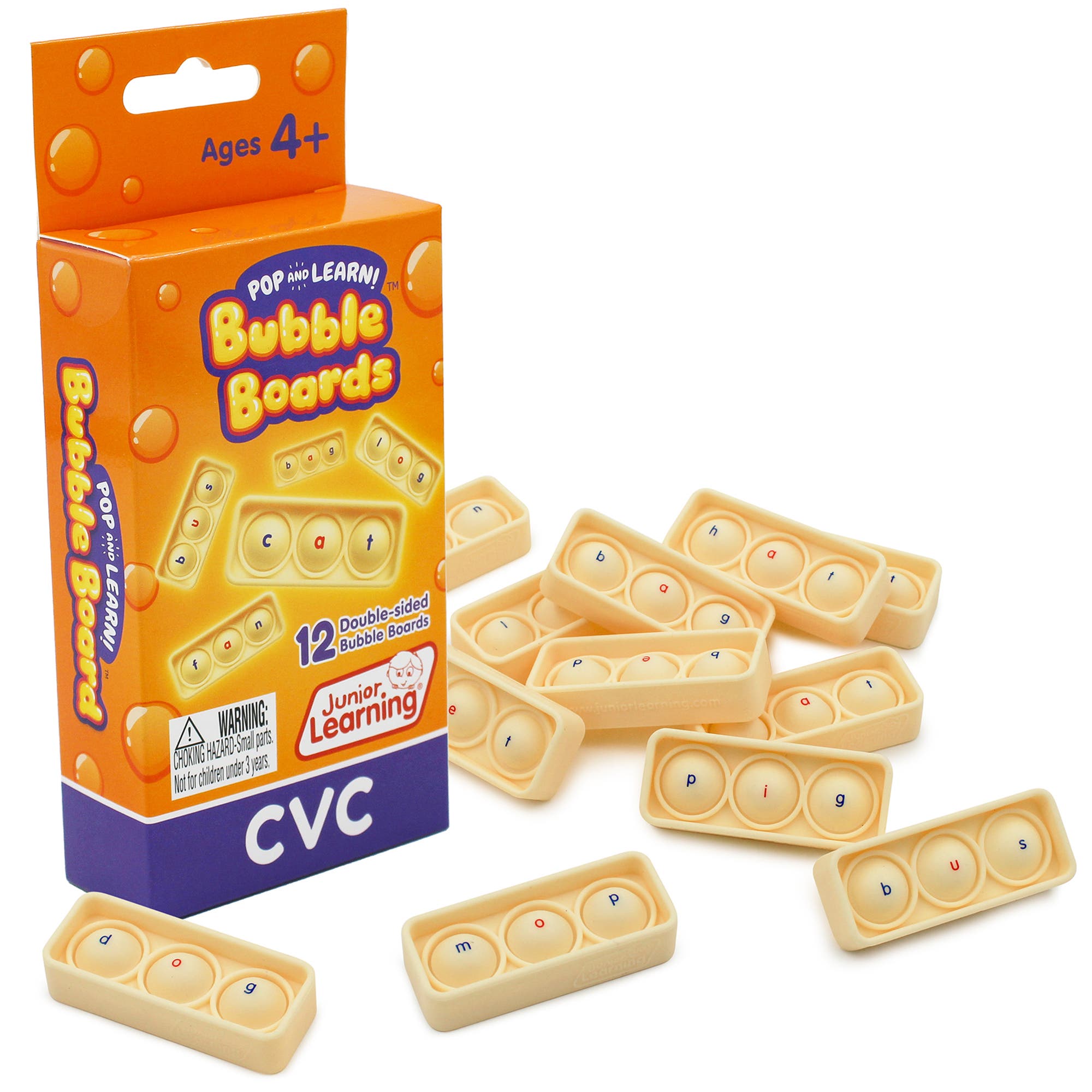 Pop & Learn Bubble Board CVC Bubble Boards in Multicolored 