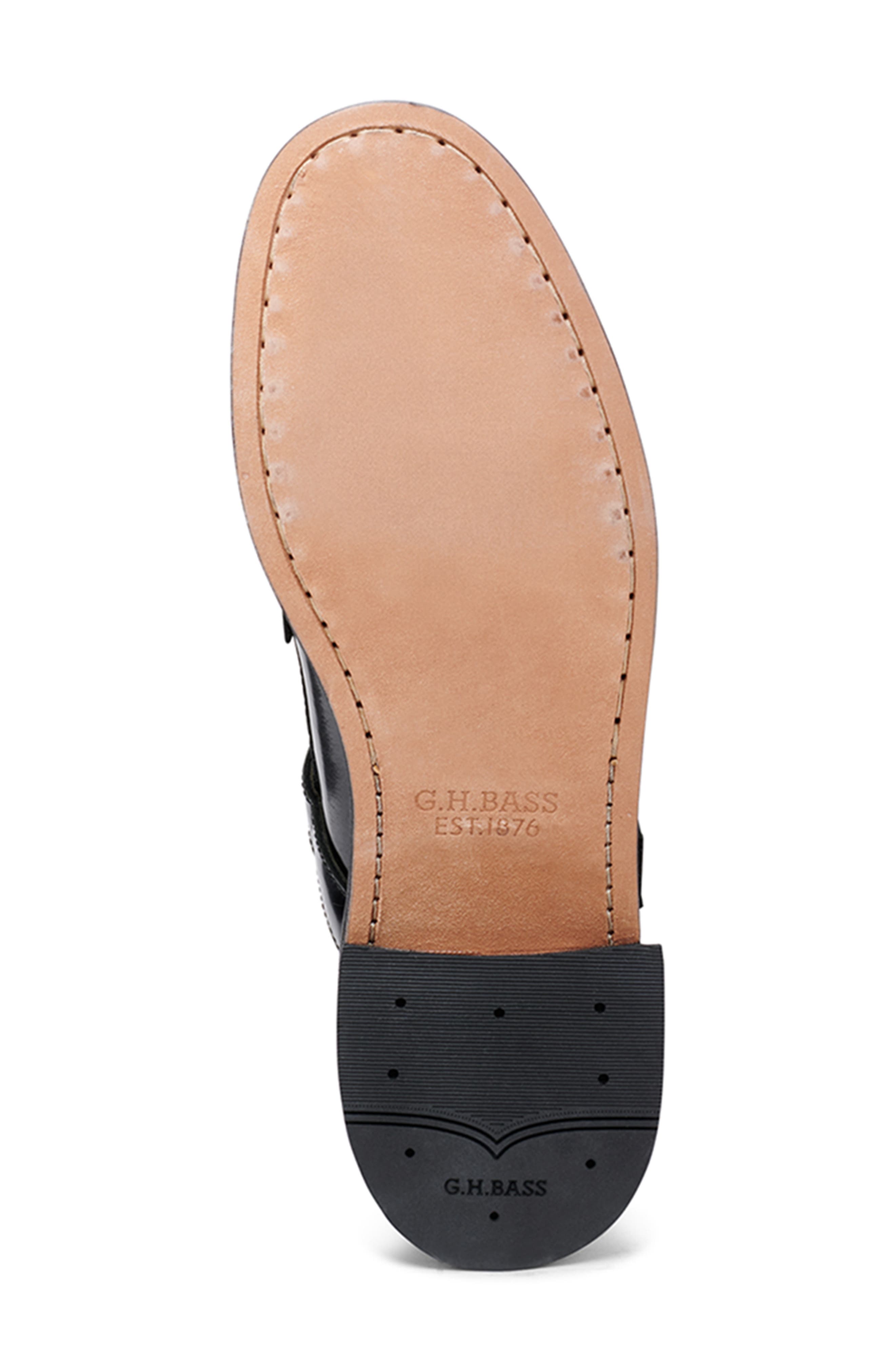 G.H.BASS Block Heel T-Strap Pump, Alternate, color, 