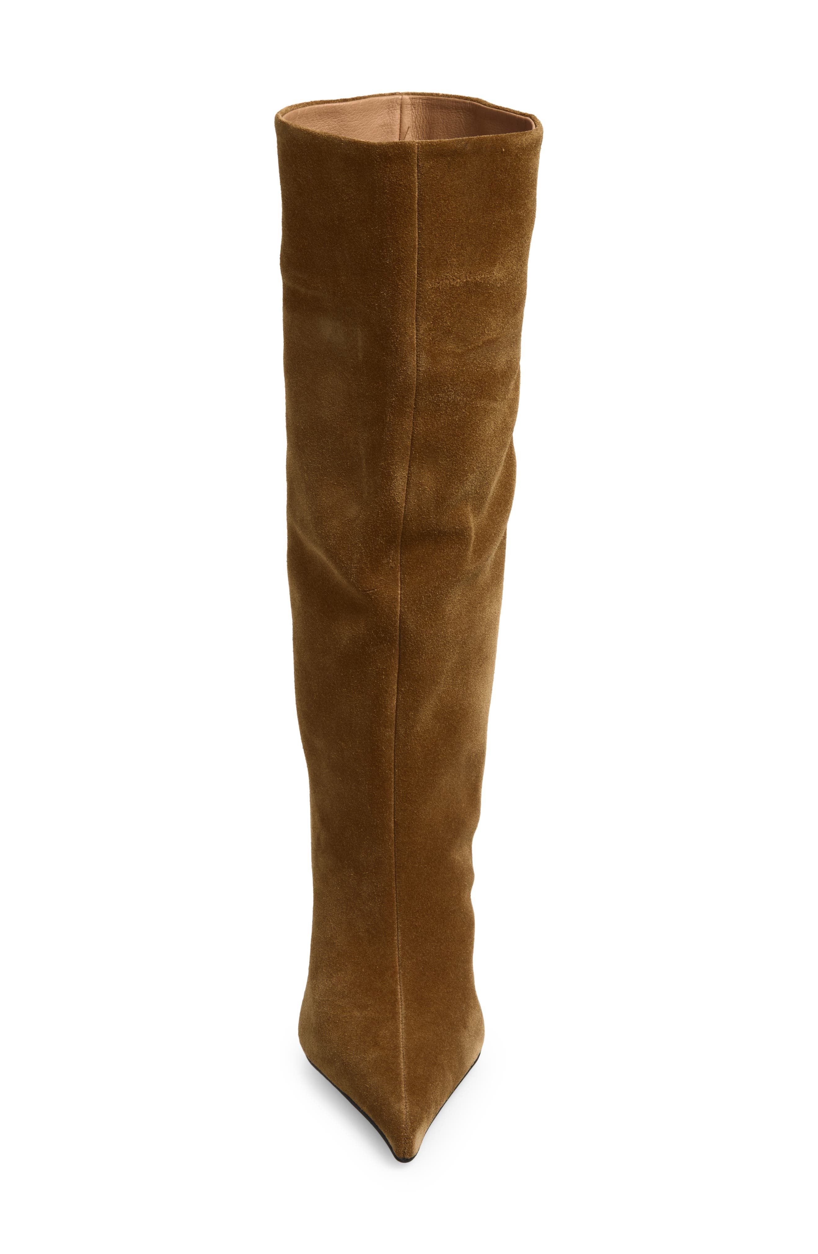 Give-It Knee High Boot, Alternate, color, BROWN SUEDE