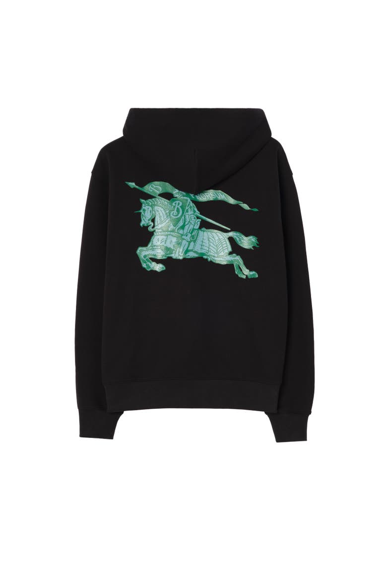 Heritage Logo Cotton Zip Hoodie, Alternate, color, Black