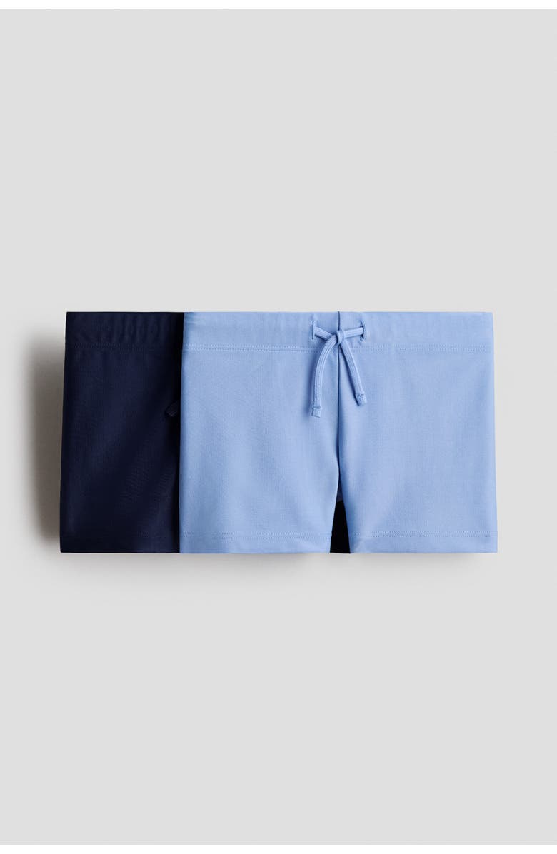 H&M 2-pack Swimming Trunks, Main, color, Light Blue/Navy Blue
