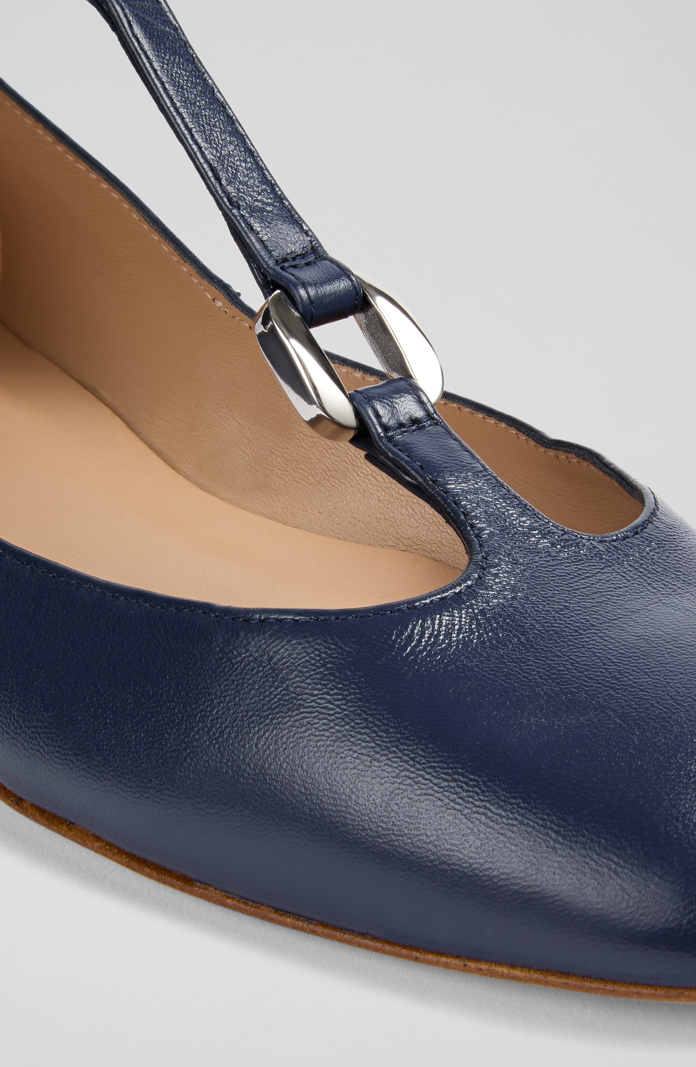 LK Bennett Minna T-Strap Flat, Alternate, color, 