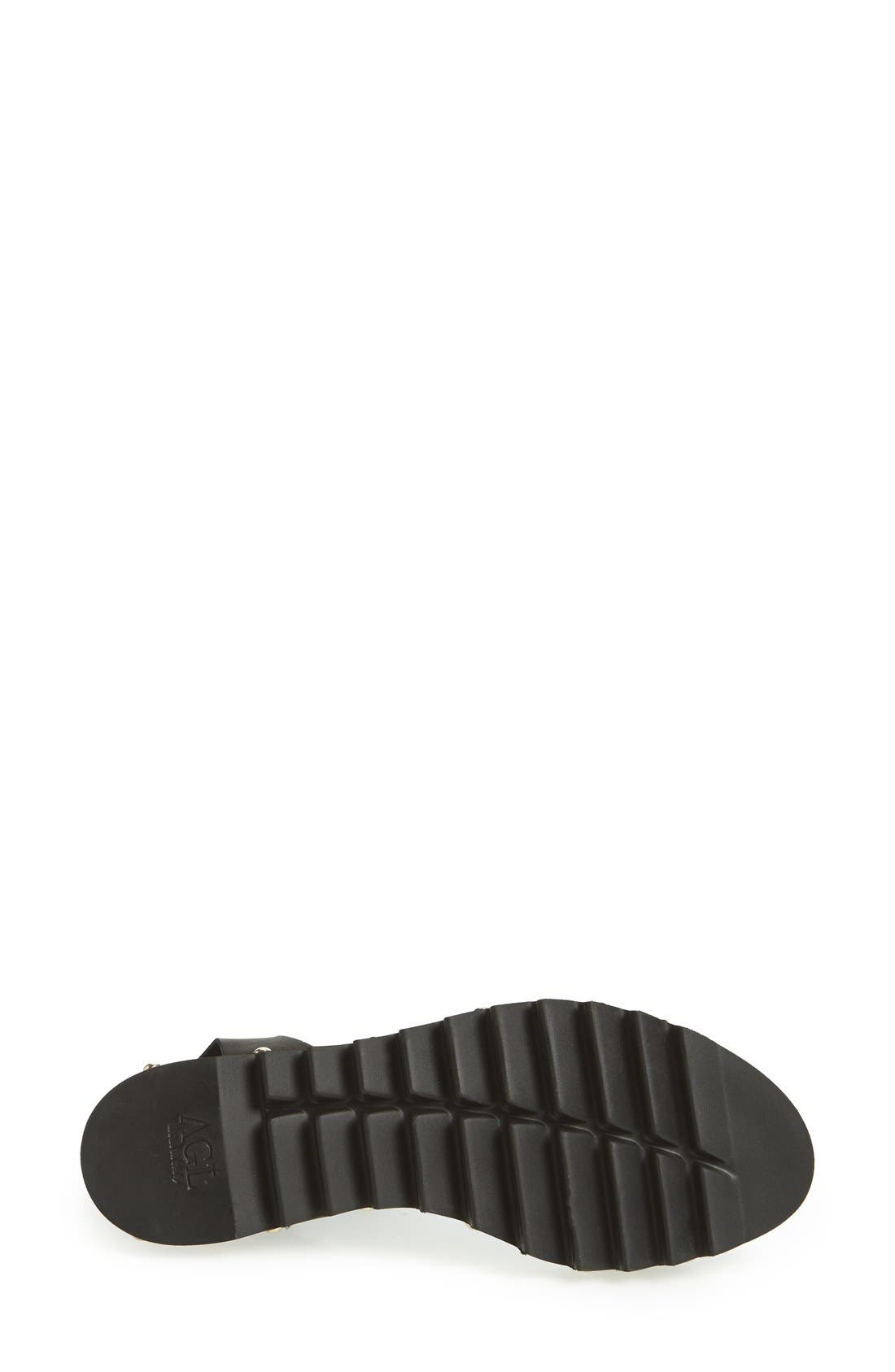 AGL Studded Leather Sandal, Alternate, color, 