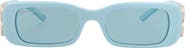 Balenciaga 51mm Rectangle Sunglasses