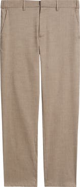 Nordstrom Linen Blend Flat Front Pants