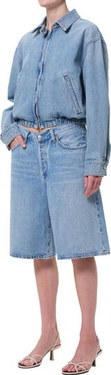 Nile Crop Zip Denim Jacket