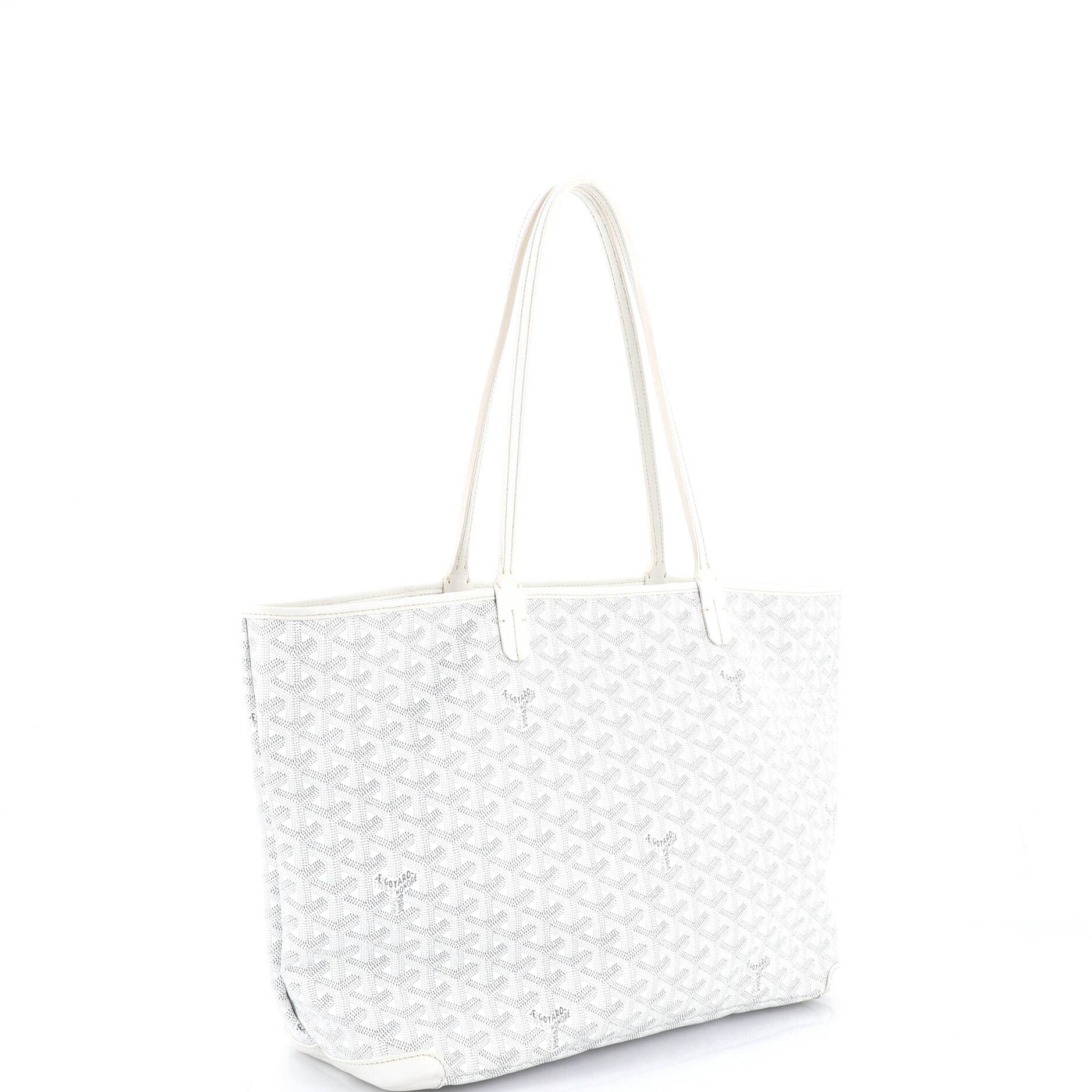 Pre-Owned Goyard Artois Tote Coated Canvas GM, Alternate, color, White