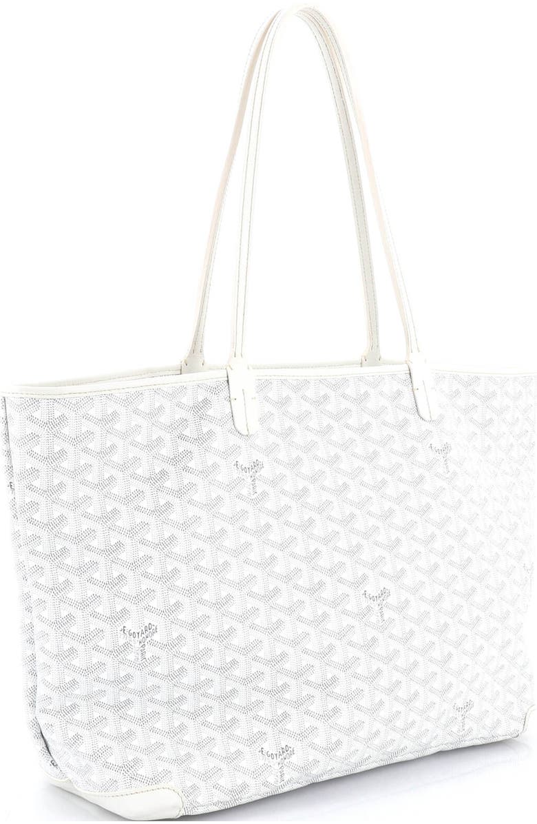 Pre-Owned Goyard Artois Tote Coated Canvas GM, Alternate, color, White