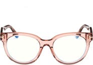 TOM FORD 52mm Butterfly Blue Light Blocking Glasses